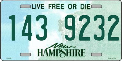 NH license plate 1439232