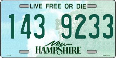 NH license plate 1439233