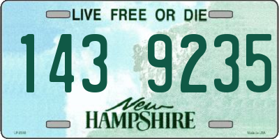 NH license plate 1439235
