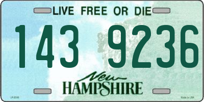 NH license plate 1439236