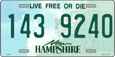 NH license plate 1439240