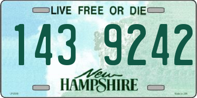 NH license plate 1439242