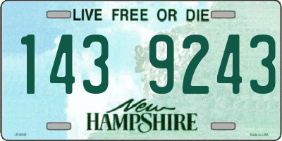 NH license plate 1439243