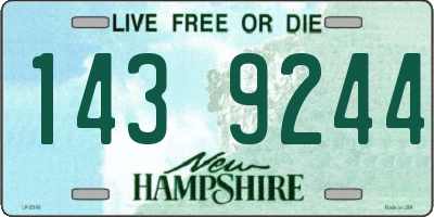 NH license plate 1439244