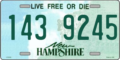 NH license plate 1439245