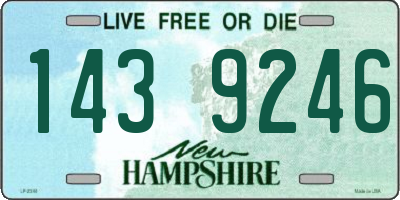 NH license plate 1439246