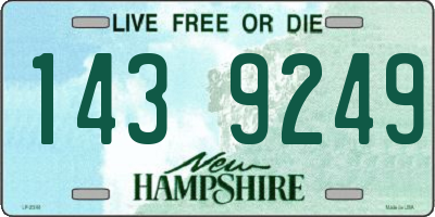 NH license plate 1439249