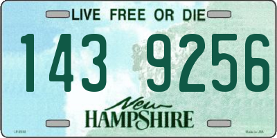 NH license plate 1439256
