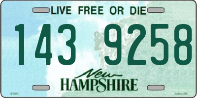 NH license plate 1439258