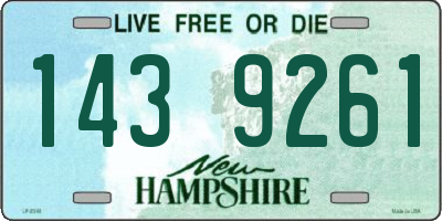 NH license plate 1439261