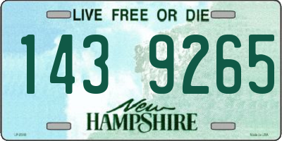 NH license plate 1439265