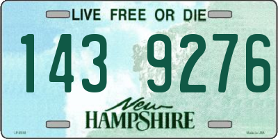 NH license plate 1439276