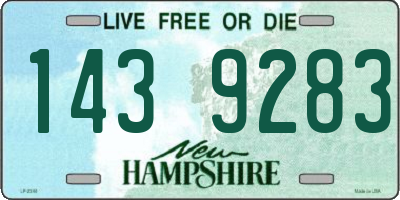NH license plate 1439283