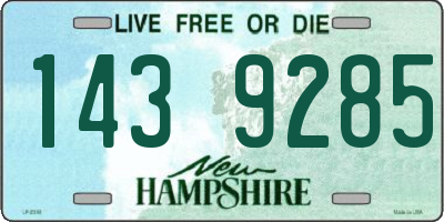 NH license plate 1439285