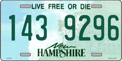 NH license plate 1439296