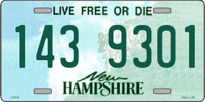 NH license plate 1439301