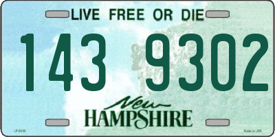 NH license plate 1439302