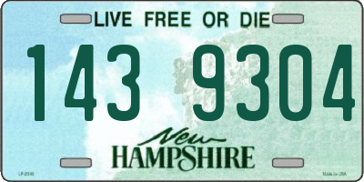 NH license plate 1439304
