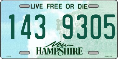 NH license plate 1439305