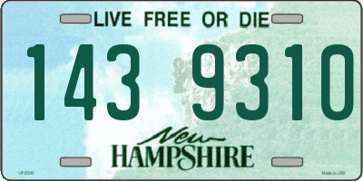 NH license plate 1439310