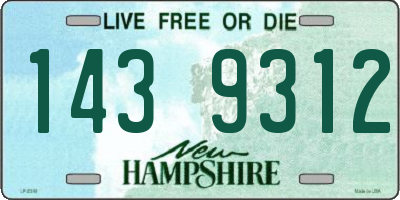 NH license plate 1439312