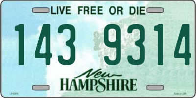 NH license plate 1439314