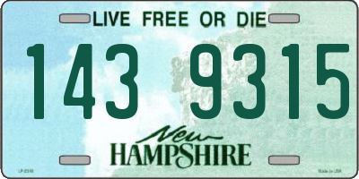 NH license plate 1439315