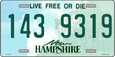 NH license plate 1439319