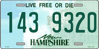 NH license plate 1439320