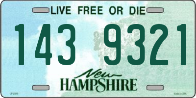 NH license plate 1439321