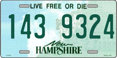 NH license plate 1439324