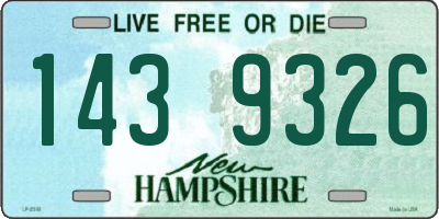 NH license plate 1439326