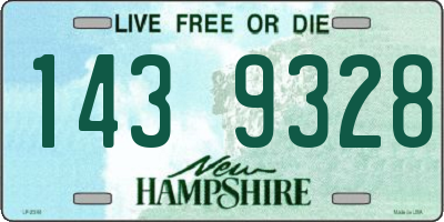 NH license plate 1439328