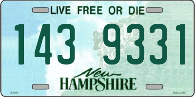 NH license plate 1439331