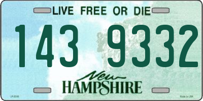 NH license plate 1439332