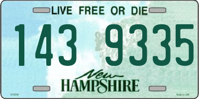 NH license plate 1439335