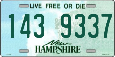 NH license plate 1439337