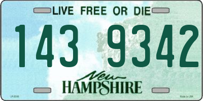 NH license plate 1439342