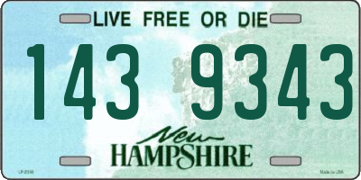 NH license plate 1439343