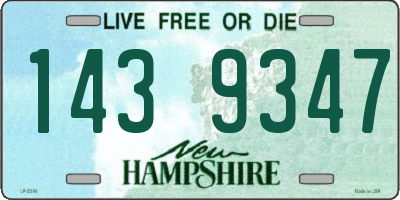 NH license plate 1439347