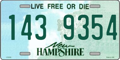 NH license plate 1439354