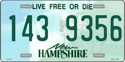 NH license plate 1439356