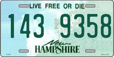 NH license plate 1439358