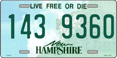 NH license plate 1439360