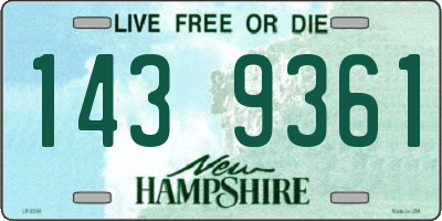 NH license plate 1439361
