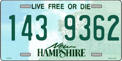 NH license plate 1439362