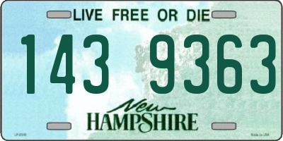 NH license plate 1439363