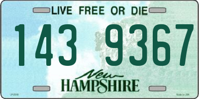 NH license plate 1439367
