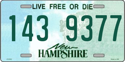 NH license plate 1439377