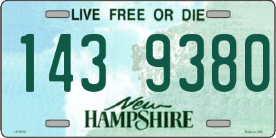 NH license plate 1439380